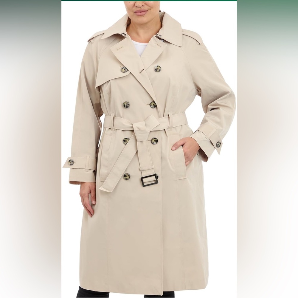 NWT LONDON FOG STONE TRENCH COAT SIZE XL